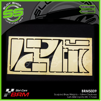 BRM S039 Sculpted Brass Weights – 1.0mm Thickness - Suits BRM Toyota 88C
