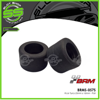 BRM S057S 25mm x 18mm Rear Tyres - Pair