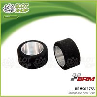 BRM BRMS057SS Sponge Rear Tyre and Wheel Assembly - Pair
