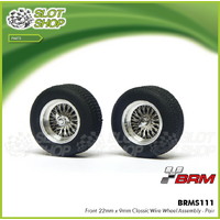 BRMS111 22mm x 9mm Front Classic Wire Wheel Assembly