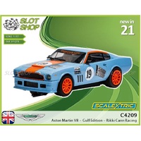 Scalextric C4209 Aston Martin V8 - Gulf Edition - Rikki Cann Racing