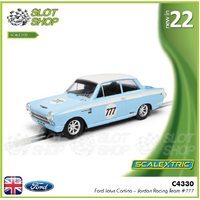 Scalextric C4330 Ford Lotus Cortina Jordan Racing Team M.Sumpter