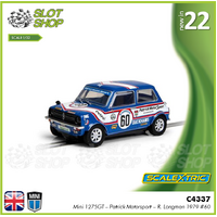 Scalextric C4337 Mini 1275GT - Patrick Motorsport - Richard Longman 1979