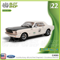Scalextric C4353 Ford Mustang - Bill and Fred Shepherd - Goodwood Revival