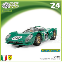 Scalextric C4491 Ferrari 330 P4 -  Green - #10