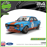 Scalextric C4530 Ford Escort MK1 – Wayne Crabtree Modified Fords 2023 - Gulf