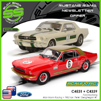Scalextric C4531 + C4339 Mustang Mania Special