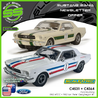 Scalextric C4531 + C4364 Mustang Mania Special