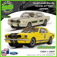 Scalextric C4531 + C4537 Mustang Mania Special