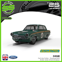 Scalextric C4540 Ford Lotus Cortina – Goodwood 2023 Andrew Jordan & David Dickenson