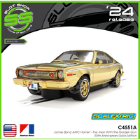 Scalextric C4551A James Bond AMC Hornet - The Man With The Golden Gun - 50th Anniversary Gold Edition