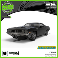 Scalextric C4595 Plymouth Barracuda John Wick Chapter 4