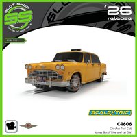 Scalextric C4606 Checker Taxi Cab - James Bond 'Live And Let Die'