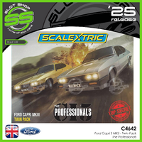 Scalextric C4642 Ford MK3 Capri S - Twin Pack - The Professionals