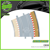 Scalextric C8238 Radius 4 Curve Outer Borders 22.5°