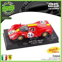 Slot.it CA66A Ferrari 330 P4 #24 - 3rd Place, 24Hrs of Le Mans '67
