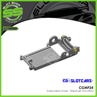 CG Slotcars CGMP24 Carbon Motor Carrier - 1mm Offset Sidewinder