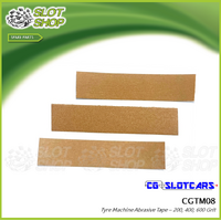 CG Slotcars CGTM08 Tyre Machine Abrasive Tape - 200, 400, 600 Grit