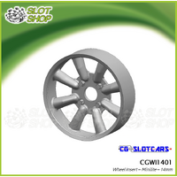 CG Slotcars CGWI1401 14mm Minilite Wheel Inserts