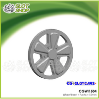 CG Slotcars CGWI1504 15mm Fuchs Wheel Inserts