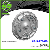 CG Slotcars CGWI1511 15mm Euro RS Wheel Inserts