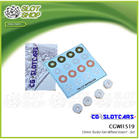 CG Slotcars CGWI1519 15mm Turbo Fan Wheel Inserts