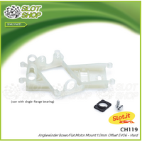 Slot.it CH119 Anglewinder Boxer/Flat Motor Mount 1.0mm Offset EVO6 - Hard