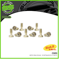 Slot.it CH53 Metric Brass Screws - Small Head (2.2 x 5.3mm)