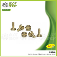Slot.it CH54b Metric Brass Screws - Large Head (2.2 x 5.3mm)