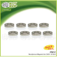 Slot.it CN12 Neodymium Magnets for CH09 – 8 Pack 