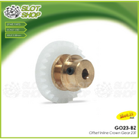 Slot.it GO23-BZ 23 Tooth Offset Inline Crown