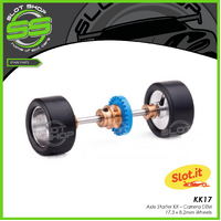 Slot.it KK17 Axle Starter Kit - Carrera DTM - 17.3 x 8.2mm Wheels