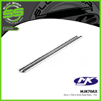 MJK MJK70Ax 70mm x 3mm Solid Steel Axles - Pair