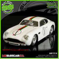 MR Slotcar MR1514 Aston Martin DB4 GT Zagato #1 - Essex Racing – 24Hrs of Le Mans ‘61