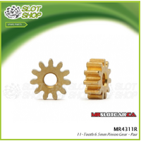 MR Slotcar MR4311R 11-Tooth Pinion 6.5mm Gears - Pair