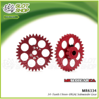 MR Slotcar MR6334 34-Tooth 19mm Crown Gear