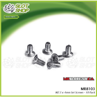 MR Slotcar MR8103 M2.5 x 4mm Set Screws - 10 Pack