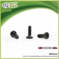 MR Slotcar MR8107 M2 x 4mm Motor Screws - 6 Pack