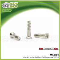 MR Slotcar MR8109 10mm Motor Pod Screws - 6 Pack