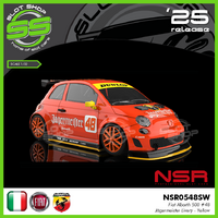 NSR0548SW Fiat Abarth 500 Jagermeister Yellow #48