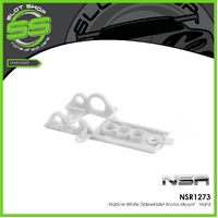NSR 1273 Narrow White Sidewinder Motor Mount - Hard