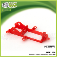 NSR 1288 Formula22 Motor Mount Extra Hard - Red