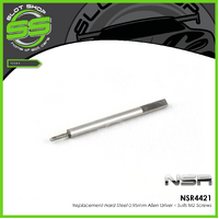 NSR 4421 Replacement Hard Steel 0.95mm Allen Driver - Suits M2 Screws