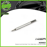 NSR 4423 Replacement Hard Steel 1.5mm Allen Driver - Suits M2.5 Screws