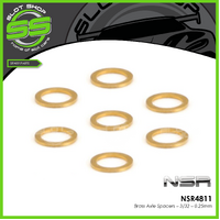 NSR 4811 Brass Axle Spacers – 3/32 – 0.25mm