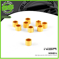 NSR 4816 Axle Spacers for 3/32 Axles (2.5mm)