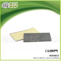 NSR NSR4831 50mm x 80mm x 2mm Lead Weight