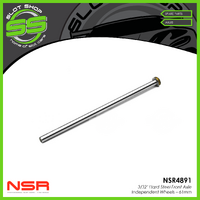 NSR 4891 3/32' Hard Steel Front Axle - Independent Wheels - 61mm