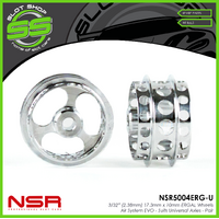 NSR 5004ERG-U 3/32" 17.3mm x 10mm ERGAL Wheels - Universal - Air System