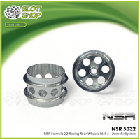 NSR 5032 Formula 22 Racing Rear Wheels 16.5 x 12mm Air System 
